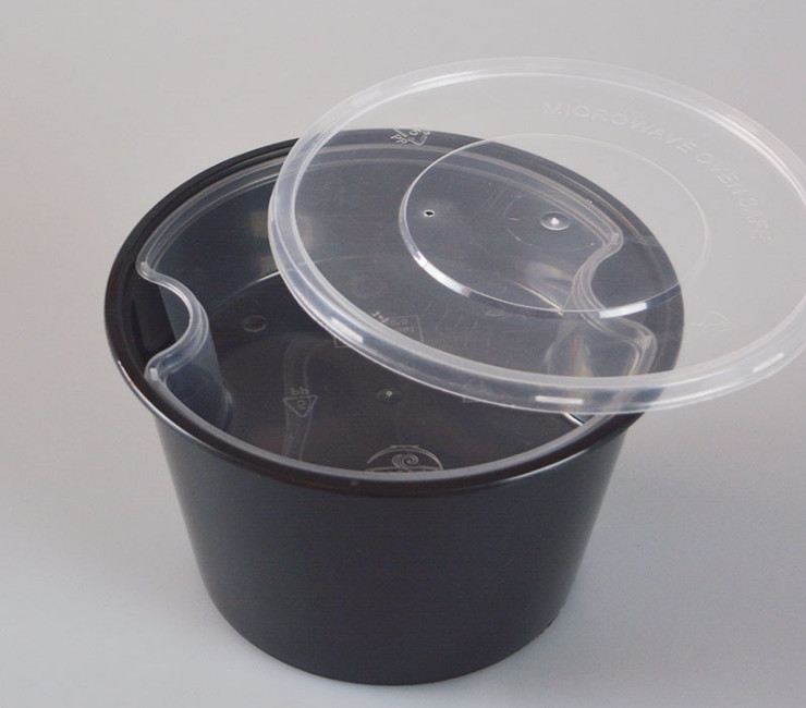 (箱/150套) 一次性外賣飯盒打包盒塑料飯盒帶內托單格加厚套裝盒1000ml (包運送上門)