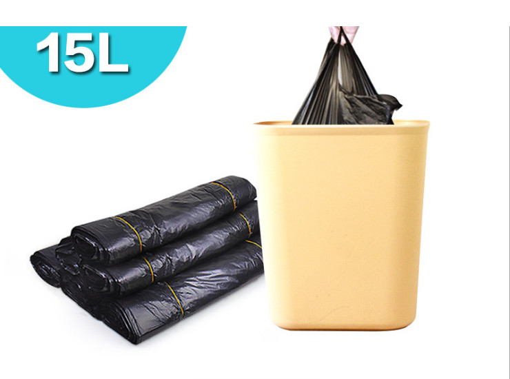 (箱/500個) 加厚垃圾袋方便提手垃圾袋塑料袋15L專用50只裝小號 (包運送上門)