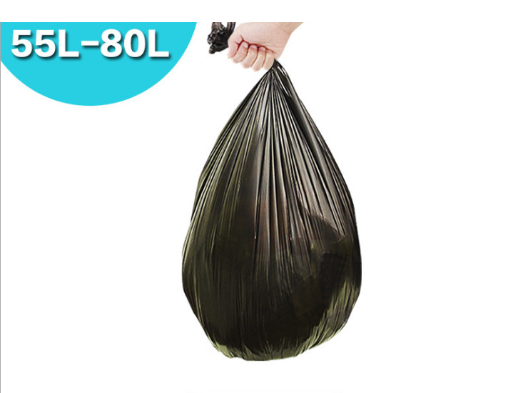 (箱/500個) 加厚垃圾袋方便提手垃圾袋塑料袋60L專用50只裝大號 (包運送上門)