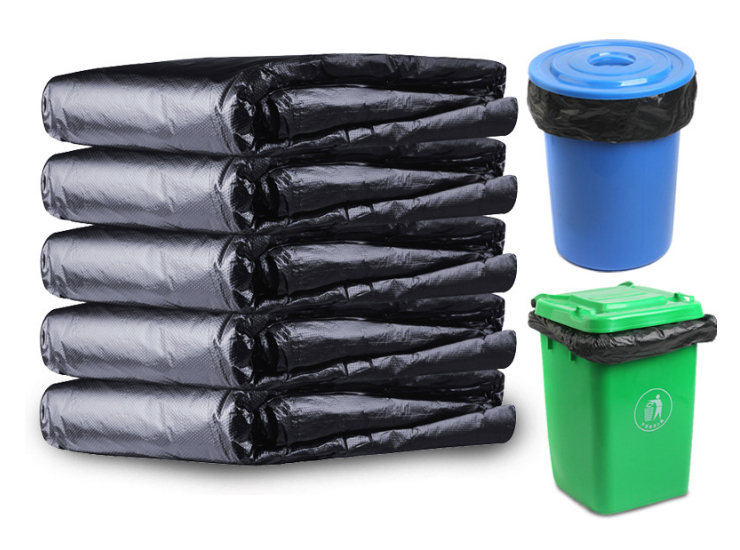 (1000 Pcs) Thick Black Big Garbage Bag Property Hotel Hotel Sanitation Special (Door Delivery Included)