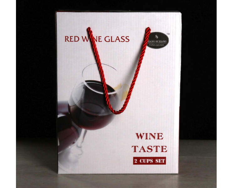 2支彩盒套裝 高檔無鉛水晶高腳杯 玻璃杯紅酒杯子 紅酒杯