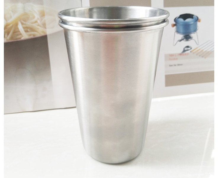 304 Stainless Steel Beer Mug Ins Juice Cup Beverage Cup Coffee Cold Drink Cup Craft Nordic Style