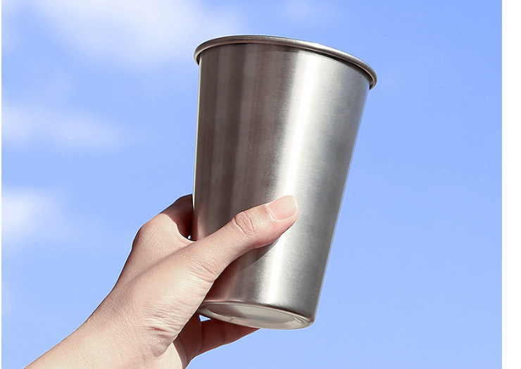 304 Stainless Steel Beer Mug Ins Juice Cup Beverage Cup Coffee Cold Drink Cup Craft Nordic Style