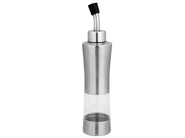 304 Stainless Steel Concave Waist Transparent Oil Bottle Soy Sauce Vinegar Pot