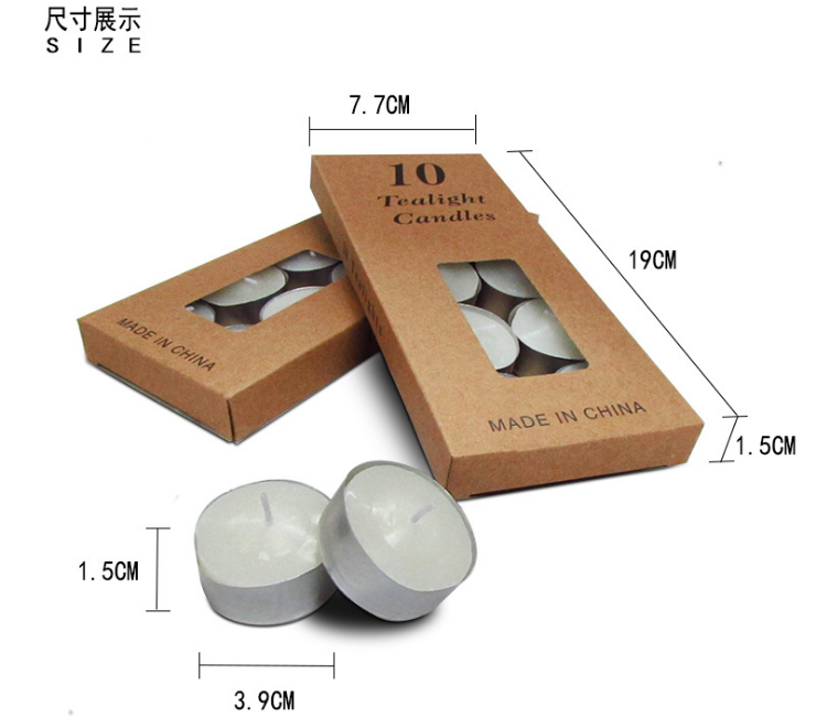 (Instant-pick Aluminium-case Candle Ready-stock) (Box/200 case) 4-Hours Warm-Tea Heating Tea Wax White Aluminum Shell Candle Wedding Atmosphere Creator