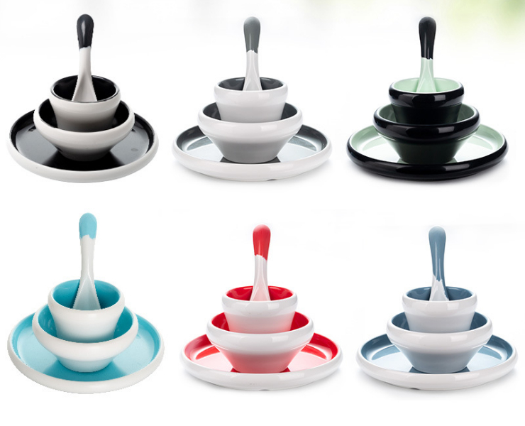 5 Imitation Porcelain Nordic Hotel Hotel Set Four Pieces Set Melamine Dishes Cup Spoon Tableware (Various Multiple Colors)