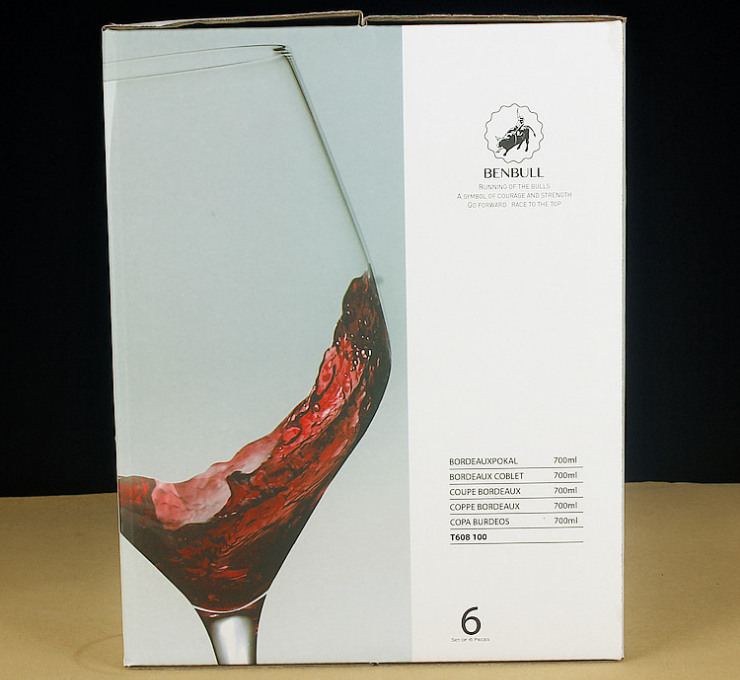 6只裝 高檔無鉛水晶杯禮盒精緻紅酒杯套裝 波爾多紅酒杯禮盒