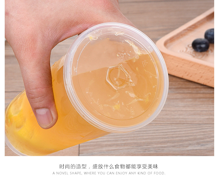 (Box/500 Pcs/Set) 80 Caliber Disposable Milk Tea Cup Thickened High-Thin Plastic Cup Juice Drink Cup Tall Foot Injection Cup (Door Delivery Included)