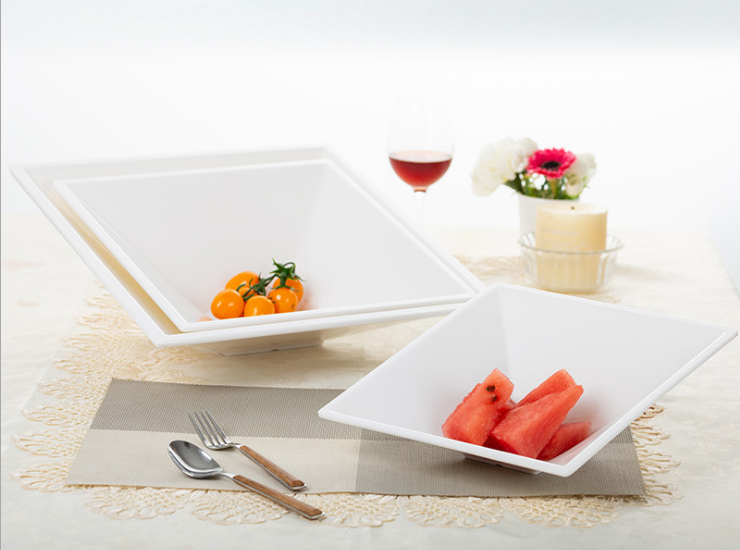 A5 Melamine Soup Bowl Hotel Restaurant Special Bowl Of Soup Pot Drop-Resistant Imitation Porcelain Commercial Tableware (Multiple Styles & Sizes)