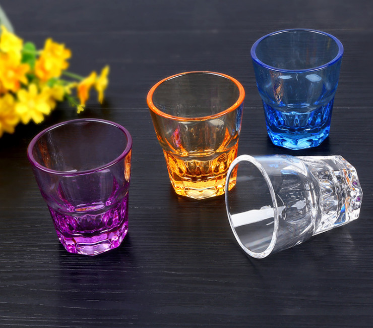 Acrylic Octagonal Cup Transparent Pc Plastic Cup Bar Ktv Beer Mug Wine Glass