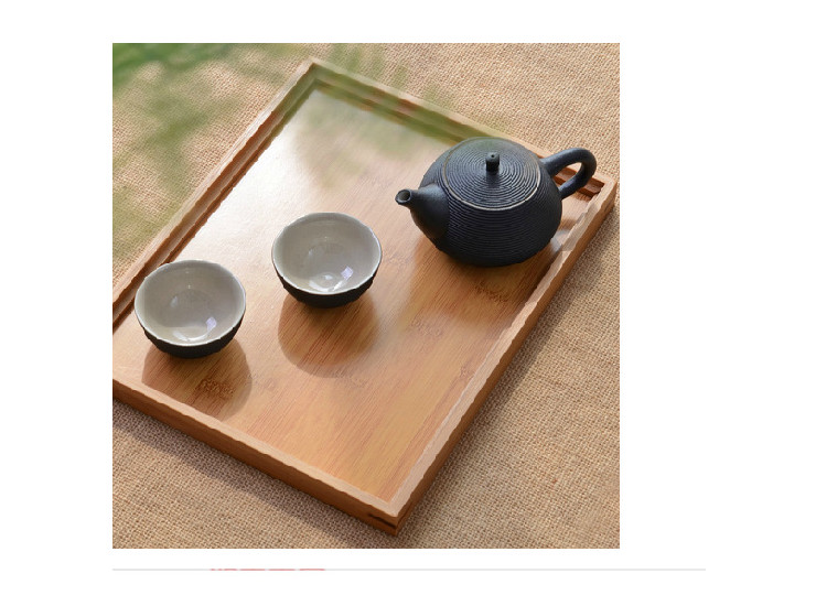 竹製茶盤 奉茶托盤簡易茶盤功夫茶具 辦公室茶具咖啡盤 花茶托盤
