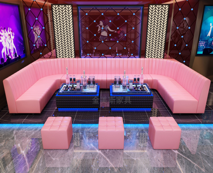 Bar Nightclub Ktv Sofa Music Theme Restaurant Box Card Sofa (Delivery & Installation Fee To Be Quoted Separately)