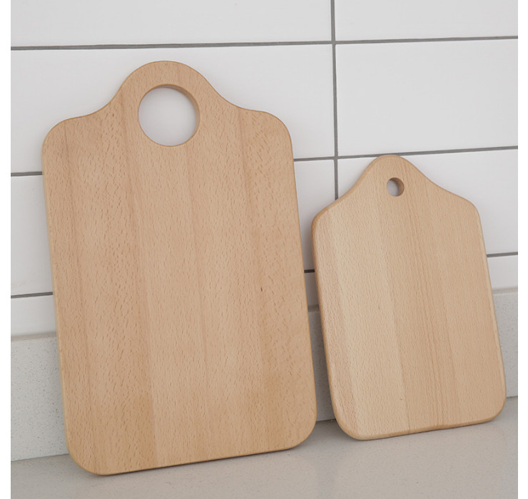 精品櫸木帶孔切菜板 實木砧板 麵包板水果板
