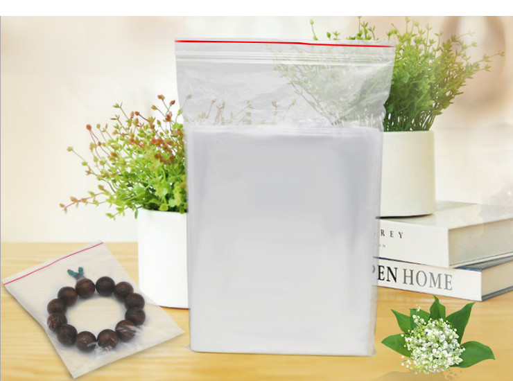 (Box / 10 Pack) Zifeng Bag Transparent Plastic Bag Seal Bag Food Pack Bag Thickening Pe Self Sealed Bag (Door Delivery Included)