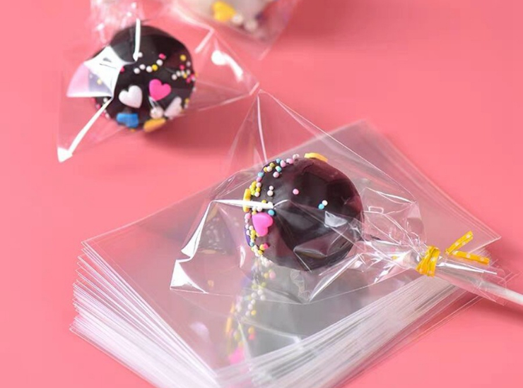 (Box / 10000 Pcs) Baking Packaging Bag Chocolate Candy Lollipop Transparent Plastic Bag 5C / 7C Opp Flat Pocket (Door Delivery Included)