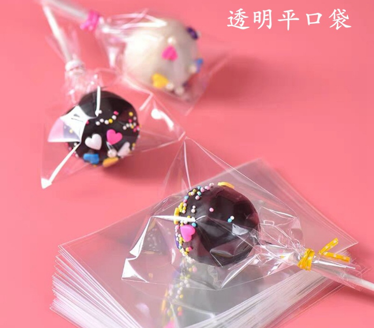 (Box / 10000 Pcs) Baking Packaging Bag Chocolate Candy Lollipop Transparent Plastic Bag 5C / 7C Opp Flat Pocket (Door Delivery Included)