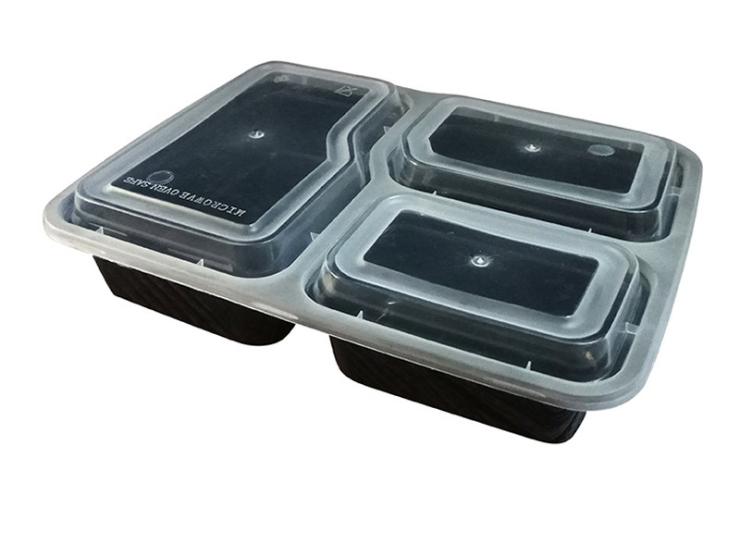 (箱/150套) 一次性飯盒塑料快餐盒美式便當盒餐黑色美式外賣環保餐盒可微波 (包運送上門) - 關閉視窗 >> 可點按圖像