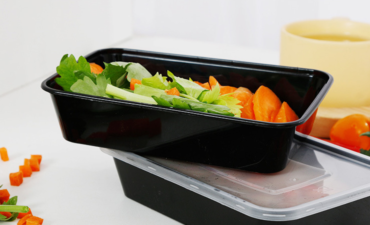 (箱/300套) 一次性餐盒塑料500毫升單格沙拉水果保鮮盒長方形打包外賣飯盒 (包運送上門) - 關閉視窗 >> 可點按圖像