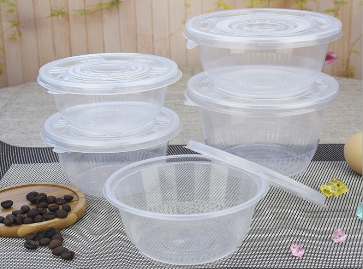 (箱/600個) 360ml 500ml 700mlPP塑料透明一次性碗 環保碗 打包碗 外賣湯碗 (包運送上門)