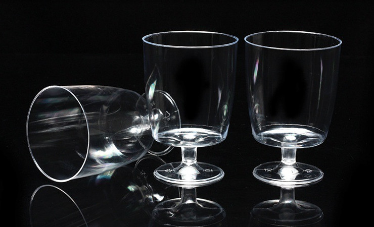 (箱) 一次性杯子 透明高腳杯 PS硬塑洋酒紅酒香檳杯聚會塑料杯子 (包運送上門)