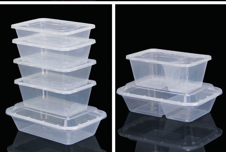 (箱) 一次性圓碗打包碗注塑碗餐碗塑料外賣打包加厚透明湯碗快餐便當碗 (包運送上門)
