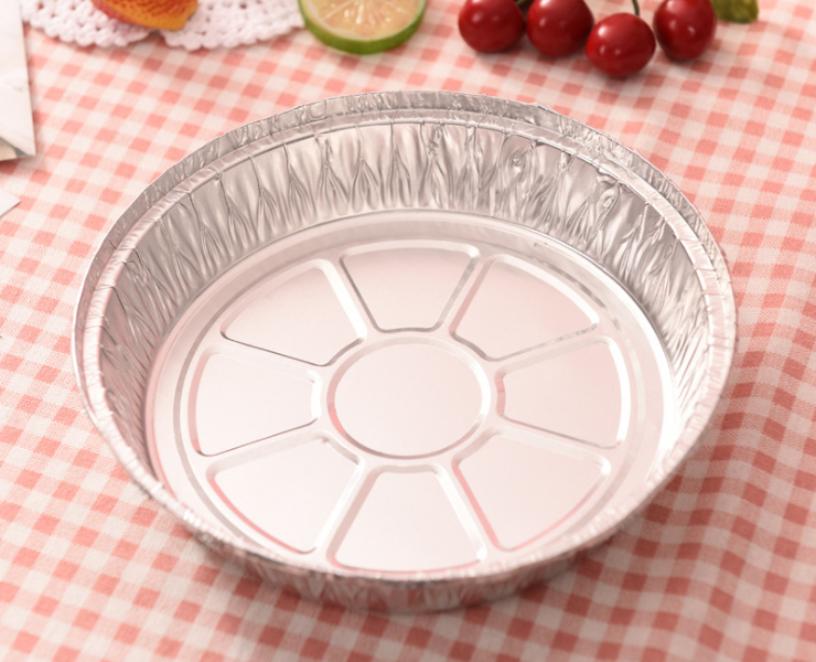 (箱) 一次性錫箔碗7寸盤8寸蛋糕模盤花甲鋁箔碗燒烤餐盤錫紙碗 (包運送上門)