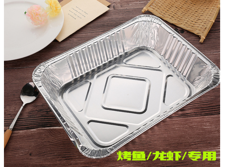(箱) 一次性外賣大容量烤魚龍蝦海鮮套餐錫紙盒鋁箔餐盒燒烤打包盒 (包運送上門)