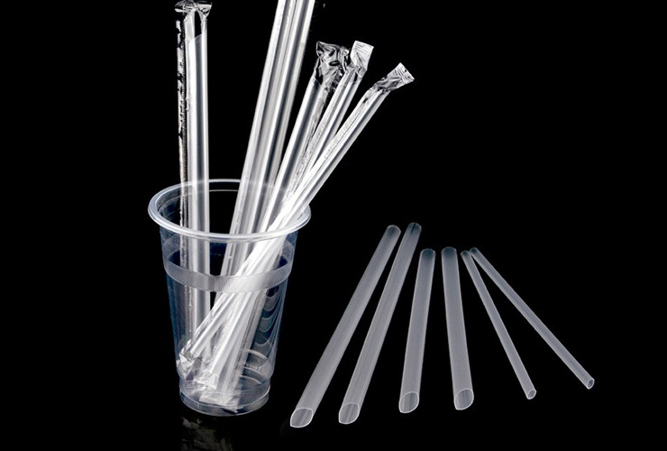 (Box) Secondary Plastic Straws Color Art Straws Beverage Juice Cola Creative Shape Thick Tube Thin Tube (Door Delivery Included)