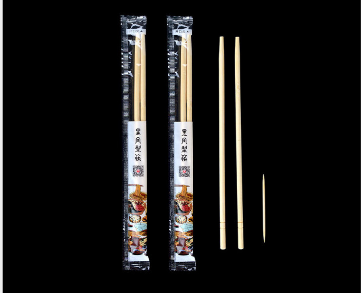 (箱/1000双) 一次性筷子 独立包装毛竹筷 卫生筷子带牙签 (包运送上门)