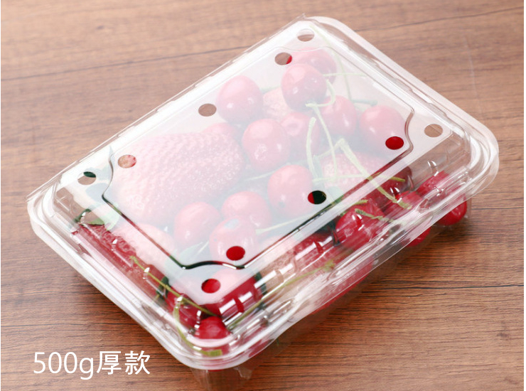 (箱/1000个) 一次性透明塑料PET包装盒保鲜盒小号蓝莓125克精品盒125g (包运送上门)