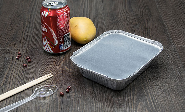 (箱/1000套) 錫紙盒烤箱燒烤碗煲仔飯焗飯盒 長方形一次性餐盒 (包運送上門)
