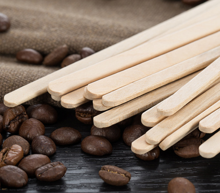 (箱/10000個) 一次性木咖啡攪拌棒 扁狀木色攪拌 咖啡廳專用環保衛生無異味 (包運送上門)