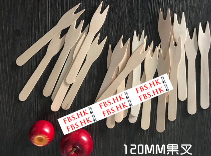 (Box/10000 Pieces) Sub-Wood Products 120Mm Fruit Fork With Fruit Salad Birch Environmental Moon Cake Fork (Door Delivery Included)