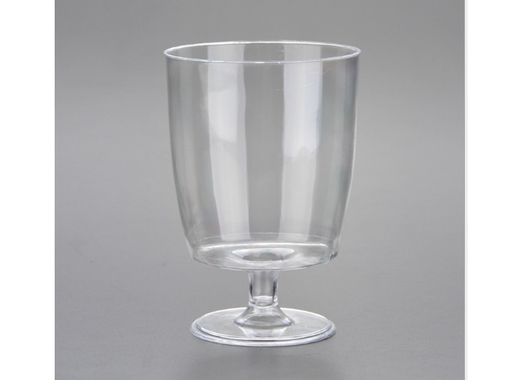 (箱/120個) 200ml一次性杯子透明塑料整體短杯 聚會紅酒杯洋酒葡萄酒杯 (包運送上門)