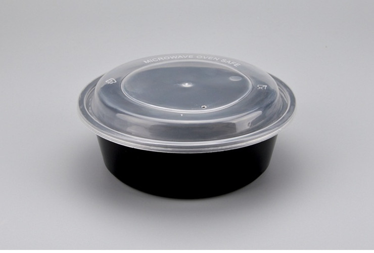 (箱/150套) 1000ml一次性餐盒 加厚圓形塑料碗打包外賣湯碗帶蓋 (包運送上門)