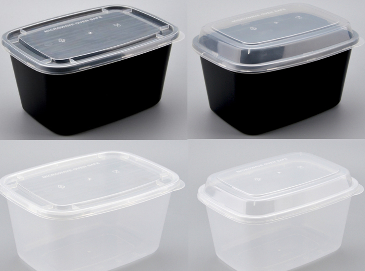 (箱/150套) 一次性塑料餐盒特大外賣打包盒 加厚可微波 2000ml 帶平蓋/凸蓋 (包運送上門)