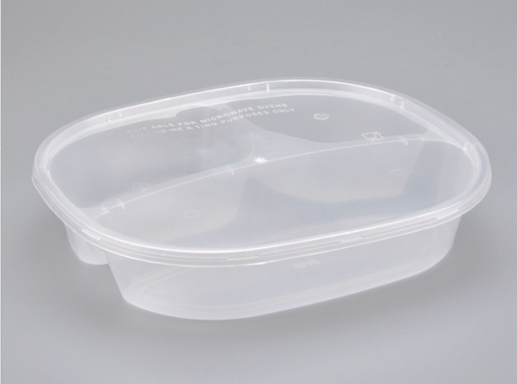 (箱/150套) 三格套餐盒 塑料打包盒 環保快餐盒 可微波飯盒帶蓋(包運送上門)
