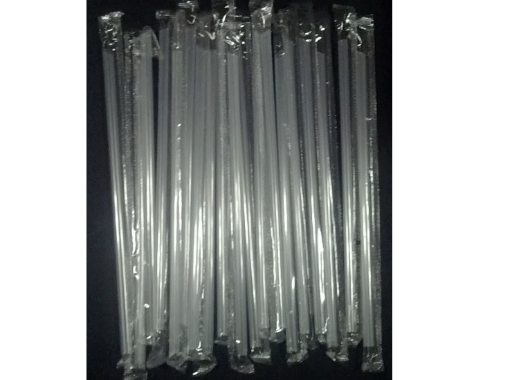 (Box/2000) 21Cm Transparent Small Straw Supply Transparent Milk Tea Straw Disposable Straw Pp Plastic Straw (Door Delivery Included)