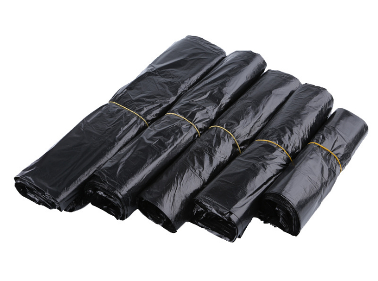 (箱/2000個) 黑色塑料袋垃圾袋包裝方便袋批發加厚手提購物袋一次性背心馬夾袋 (包運送上門)