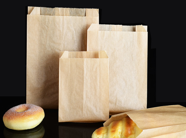 (Box/2000) Disposable Paper Bag Sharp Bottom Food Paper Bag Oil-Proof Packing Paper Bag Baking West Point Wrapping Paper Bag (Door Delivery Included)