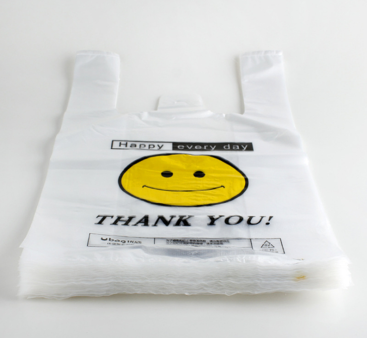 (箱/2000個) 笑臉袋子批發方便袋購物袋手提塑料袋定做一次性背心外賣袋打包袋 (包運送上門)