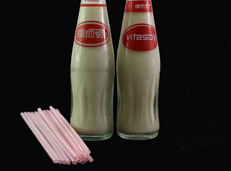(Box/2500) 25cm Vitamin Milk Straw Glass Bottles Coke Sprite Direct Straw (Door Delivery Included)