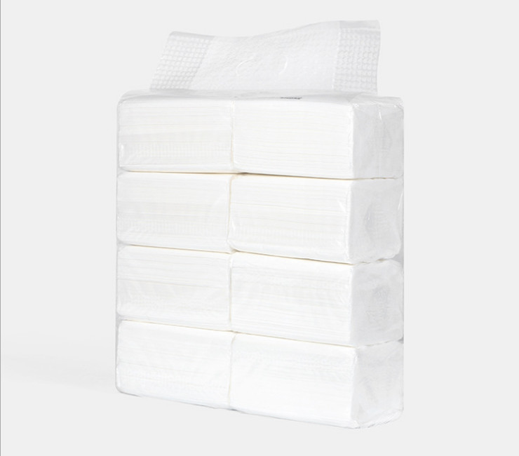 (箱/40包) 簡易包裝餐巾紙5提起批酒店餐館恆安原漿抽紙 三層抽取式紙巾批發 (包運送上門)