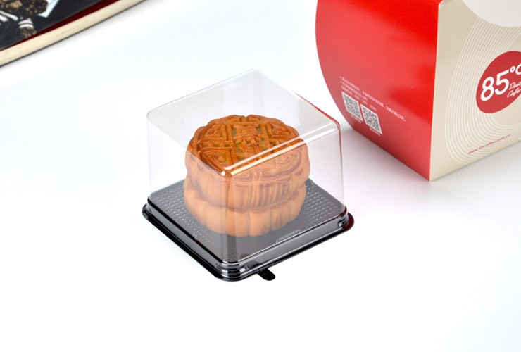 (箱/500套) 一次性糕點盒 塑料打包盒西點蛋糕芝士包裝盒慕斯盒子 (包運送上門)