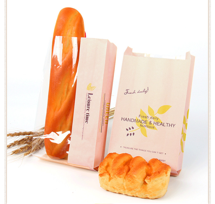 (箱/500個) 批發烘焙麵包吐司袋|開窗淋膜環保防油食品牛皮紙袋 (包運送上門)