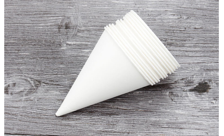 (Box/5000 Pcs) Conical Cup Cup Horn Cup Disposable Conical Cup Eco Friendly White Cone Conical Cup (Door Delivery Included)
