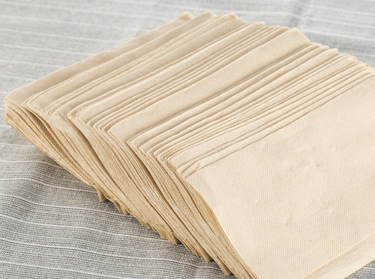 (箱/5000张) 环保本色纸巾 西餐厅酒店原色手纸 双层餐巾纸批发 (包运送上门)