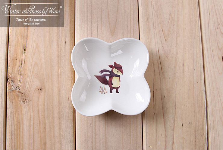 陶瓷骨瓷碟子 可愛動物卡通創意北歐骨瓷佐料醬油調味碟 陶瓷味碟餐具套裝 - 關閉視窗 >> 可點按圖像