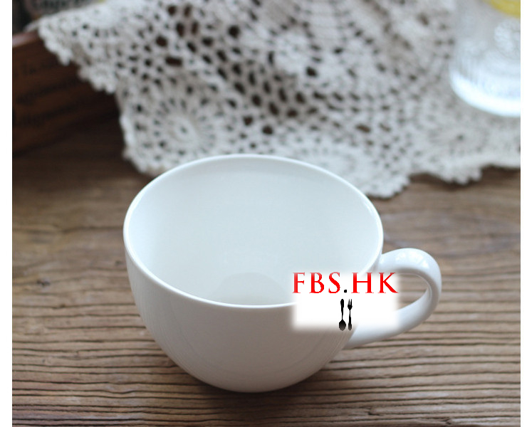 陶瓷杯簡約咖啡杯大容量早餐牛奶泡麵杯餐廳批發 460ML - 關閉視窗 >> 可點按圖像
