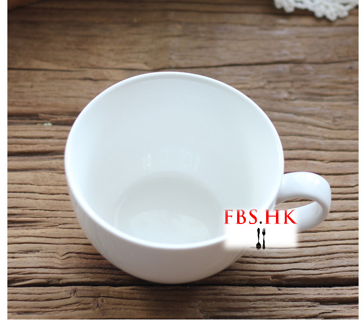 陶瓷杯簡約咖啡杯大容量早餐牛奶泡麵杯餐廳批發 460ML - 關閉視窗 >> 可點按圖像